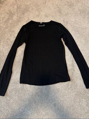Smartwool Black Long Sleeve Crewneck Top